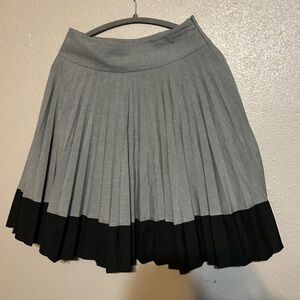 H&M Two-Tone Pleated A-Line Skirt